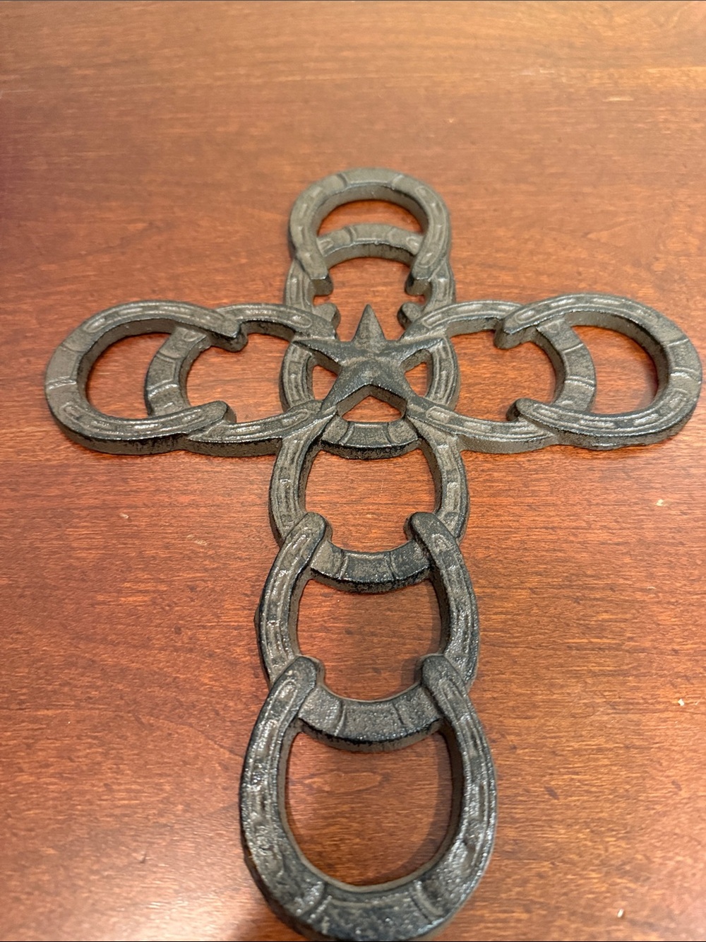 Horse Shoe Cross Wall Art - Picture 7 of 7
